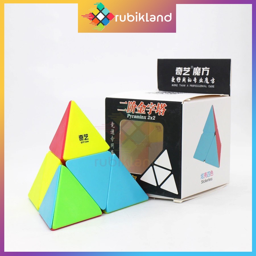 Rubik Tam Giác QiYi Pyramorphix Stickerless Đồ Chơi Trí Tuệ Trẻ Em