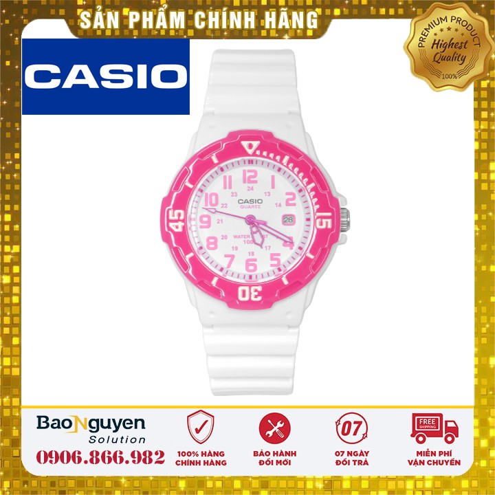 Đồng Hồ Trẻ Em Casio LRW-200H Màu Hồng Cho Bé Gái