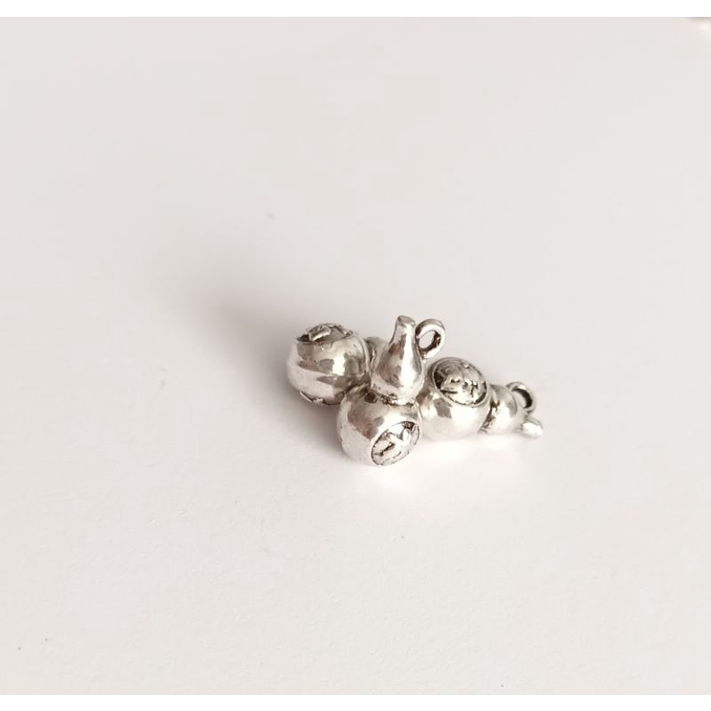 Charm bầu hồ lô bạc khắc chữ Phúc vĩnh viễn bảo hành bao đổi trả