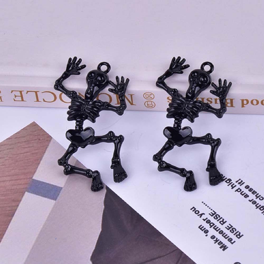 MXGOODS Halloween Earrings Girls Gift Halloween Party Pendant Earrings Skeleton Ghost Bat Dangle Ear Studs