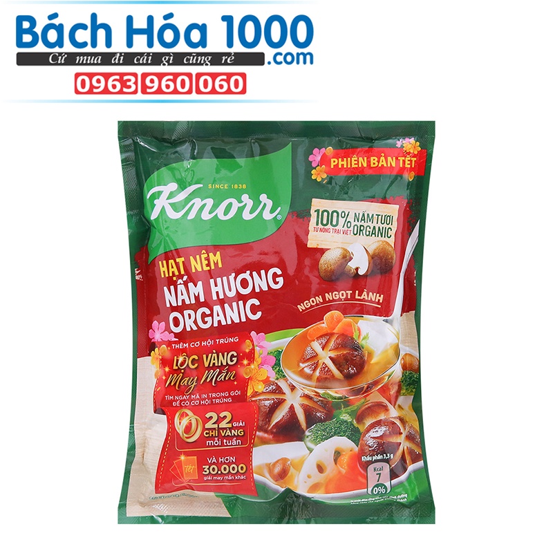 Hạt nêm chay nấm hương Knorr gói 380g