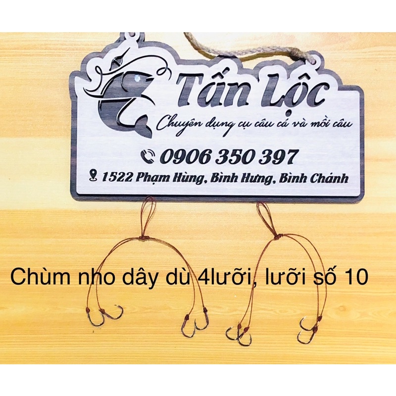 CHÙM NHO CÂU CÁ BUỘC SẴN