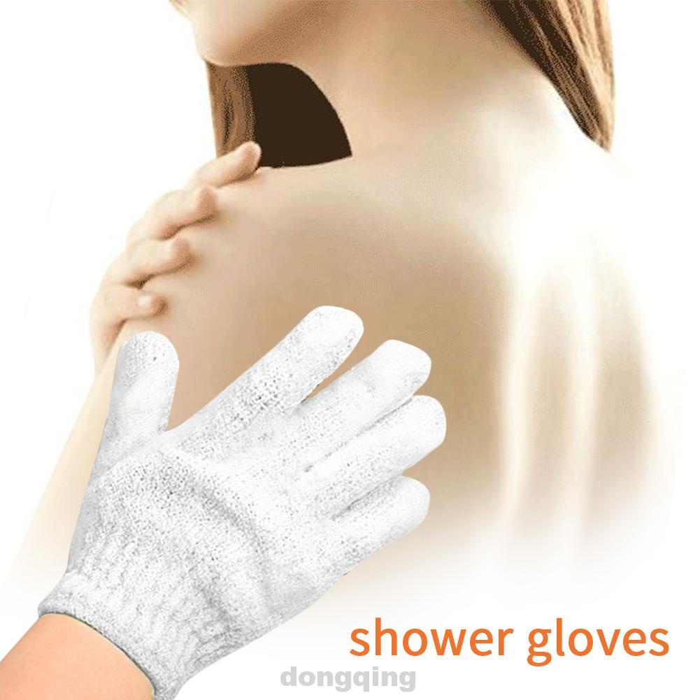 4pcs Cleaner Exfoliating Spa Wash Skin White Candy Color Cleansing Face/legs/body Shower Gloves