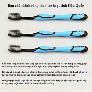 COMBO 5 Bàn Trải, Bàn Trải Đánh Răng Bossi Hàn Quốc