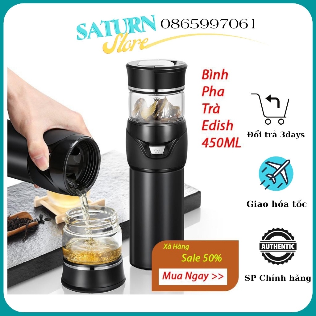 Bình pha trà giữ nhiệt,Bình pha trà KAW  Có Lưới Lọc Cao Cấp Thiết Kế Chắc Chắn, Bền, Chịu Được Va Đập Mạnh