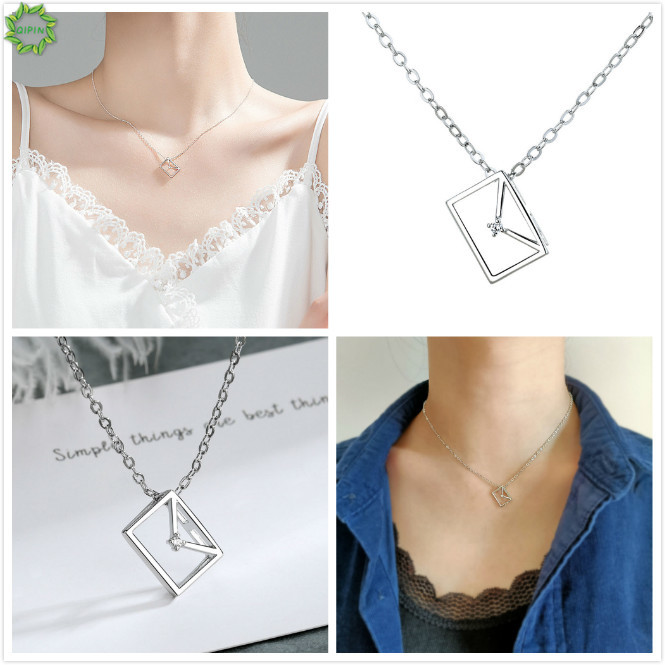 vòng cổ Mặt Vuông Đơn Giản Cho Nữ