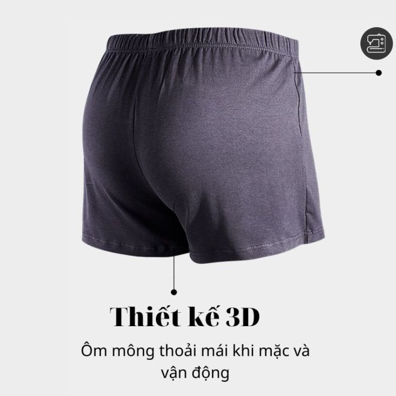 Quần short đùi Miiow mặc ở nhà 100% Cotton nam thoáng mát