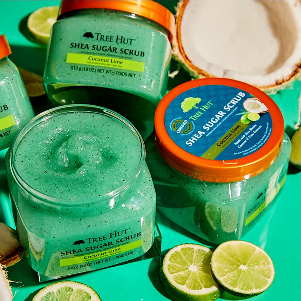 Tẩy tế bào chết toàn thân Tree Hut hương chanh dừa - Tree Hut Coconut Lime Shea Sugar Scrub | Shopee Việt Nam