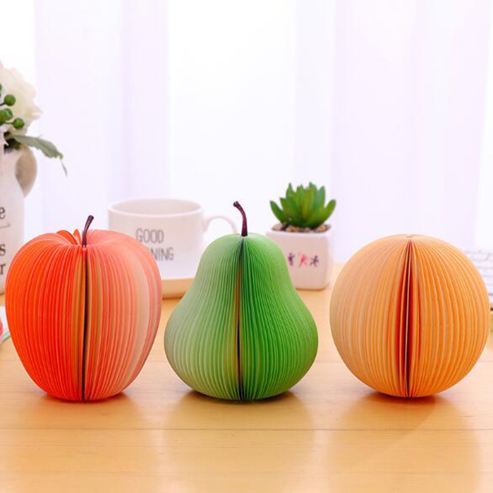 Giấy Dán Ghi Chú Tự Dính Hình Trái Cây Màu Sắc Tươi Sáng 9 Miếng Giấy Note-150