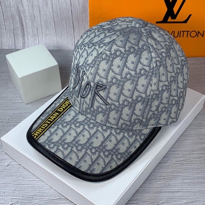 [Mã FAMARAL1 giảm 10K đơn 50K] Mũ lưỡi trai ❤️ Nón kết chất vải kaki dày thêu chữ DIOR cao cấp