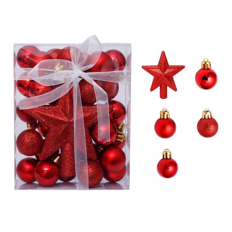 ONE 30pcs 3cm Christmas Ball Baubles Decoration Xmas Tree Hanging Ornament Wedding