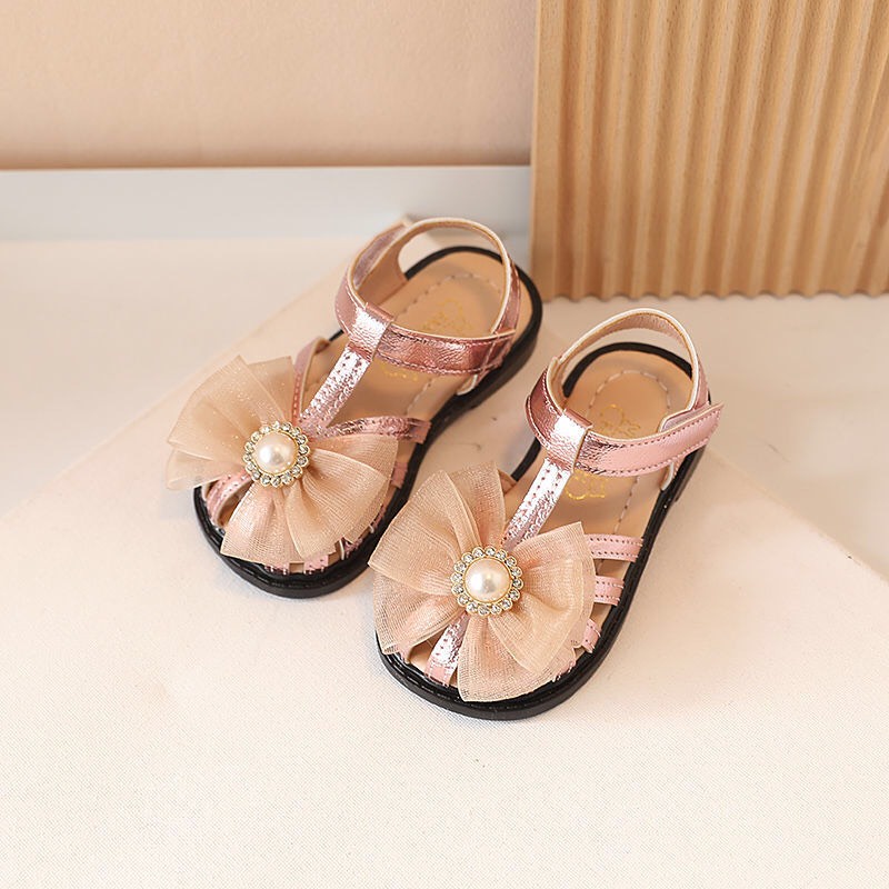 Sandal rọ tập đi cho bé gái thoáng mát điệu đà bảo vệ chân bé mã mới A11