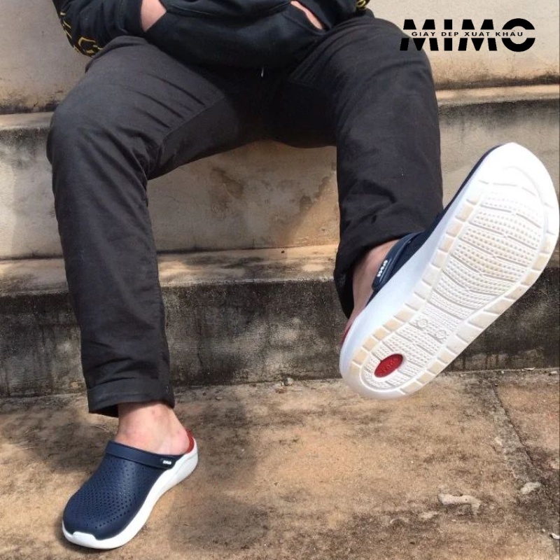 Sục literide navy đỏ êm mềm nhẹ, full box cho nam nữ