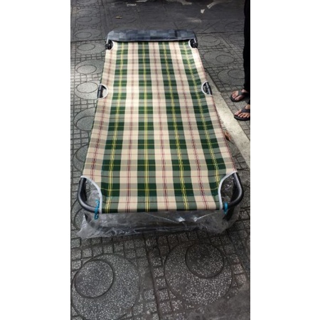 Giường xếp vải bố hàng loại nặng