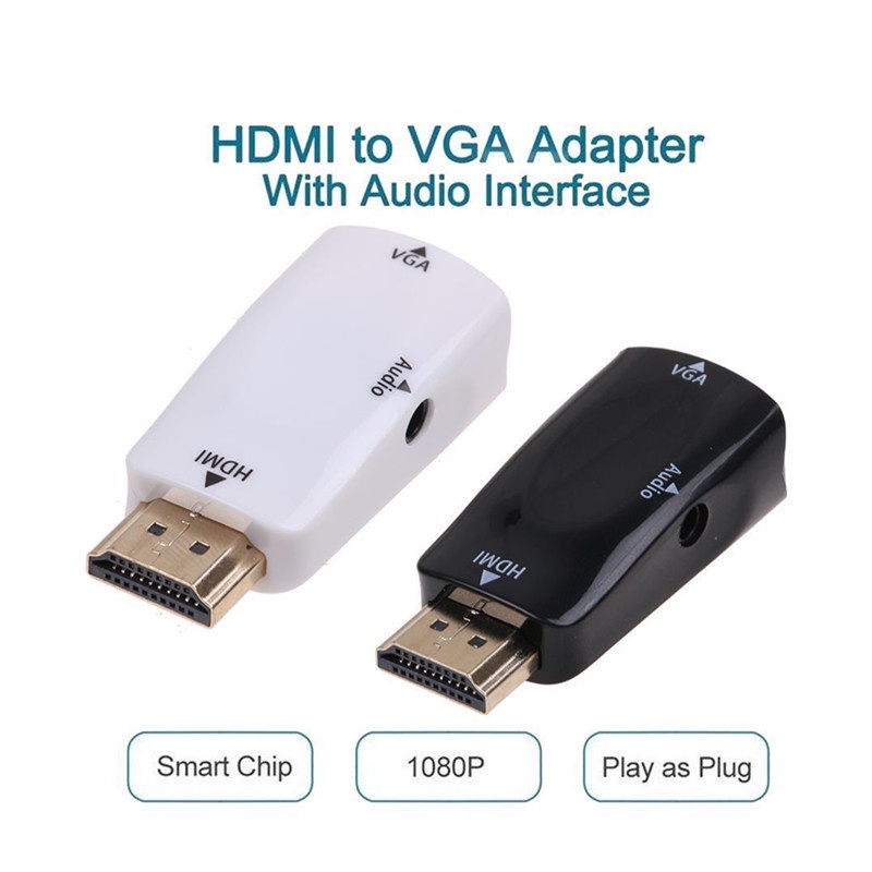 Đầu Chuyển Đổi HDMI Sang VGA HD 1080P Chuyên Dụng Cho PC Laptop Máy Chiếu TV Box
