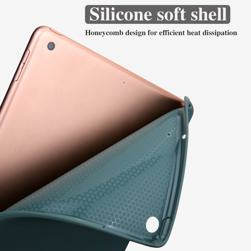 Bao da máy tính bảng TPU PU cho iPad air 1 2 3 10.9 gen 7 8 10.2 pro11/2020/2018/5 6 9.7 mini 1/2/3/4/5 pro 10.5