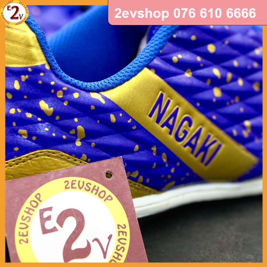 Giày đá bóng thể thao nam Nagaki Toppa Xanh Dương, giày đá banh cỏ nhân tạo chất lượng - 2EVSHOP