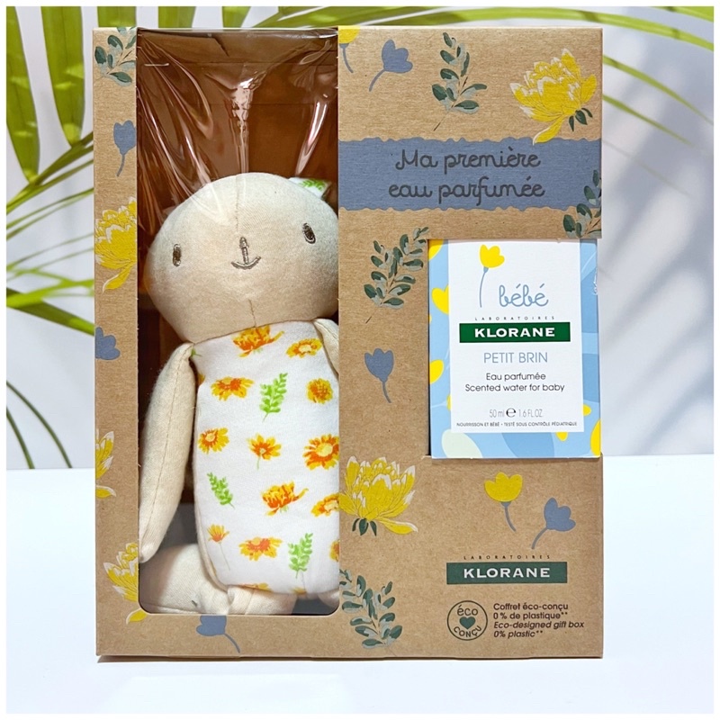 Set nước hoa Pháp cho bé KLORANE bébé tặng kèm thỏ bông