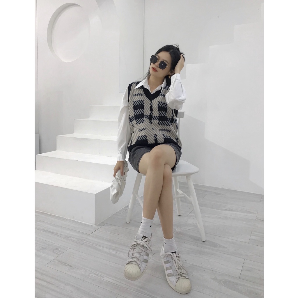 Áo Gile Len Hoạ Tiết | BigBuy360 - bigbuy360.vn