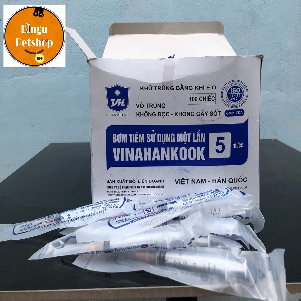 [LẺ 1 CÂY] Bơm tiêm 3cc, 1cc, 5cc