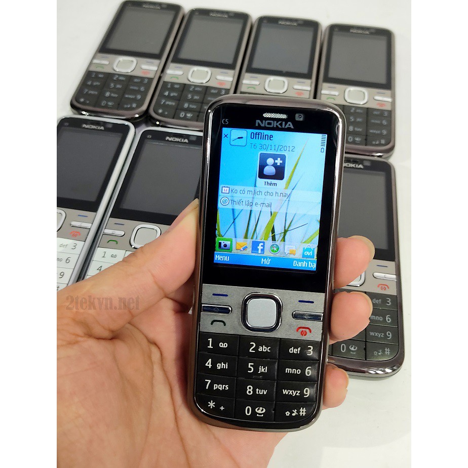 [Siêu rẻ]  Điện thoại Nokia C5 00 vỏ kim loại zin đủ màu bh 12 tháng