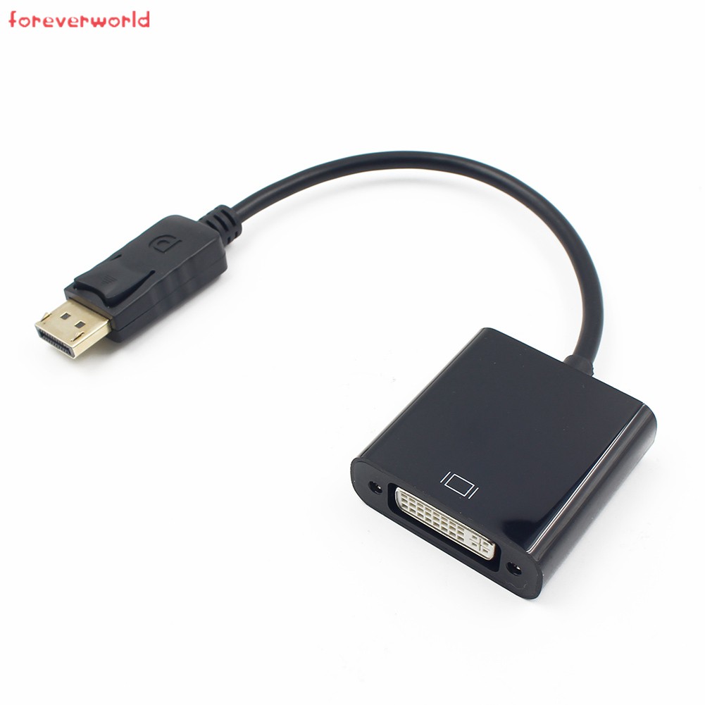 Dây cáp kết nối DP DisplayPort đực sang DVI đầu cái cho Laptop , PC , DVD