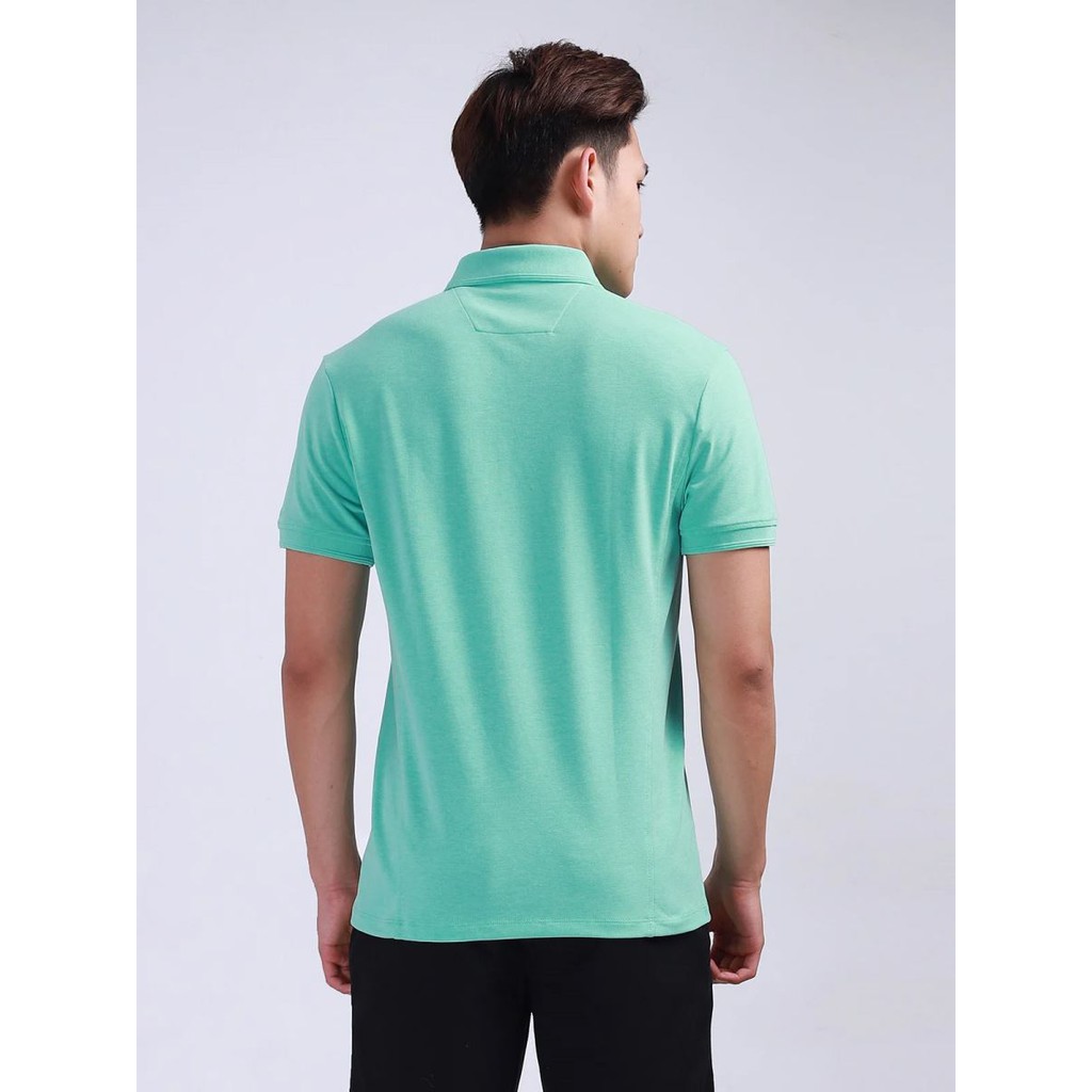 <Aristino sale> Áo phông nam ngắn tay  có cổ , áo thun có cổ ARISTINO mầu xanh lá dáng ôm slim fit  Aps030S8 tag 425k