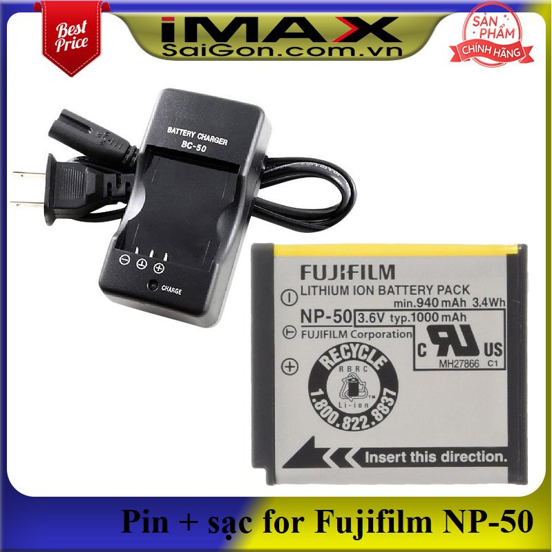 Pin sạc máy ảnh cho Fujifilm NP-50