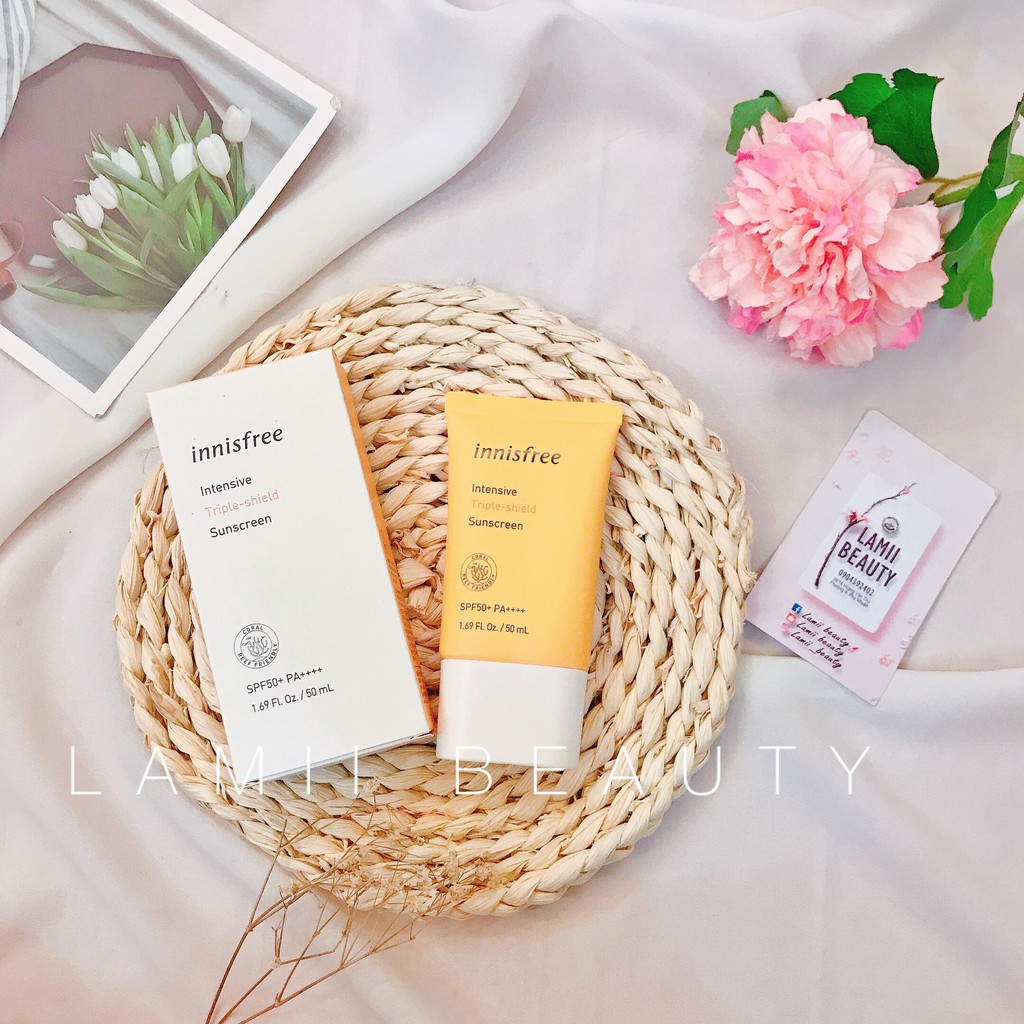 kem chống nắng INNISFREE INTENSIVE TRIPLE SHIELD SUNSCREEN SPF 50+ PA ++++