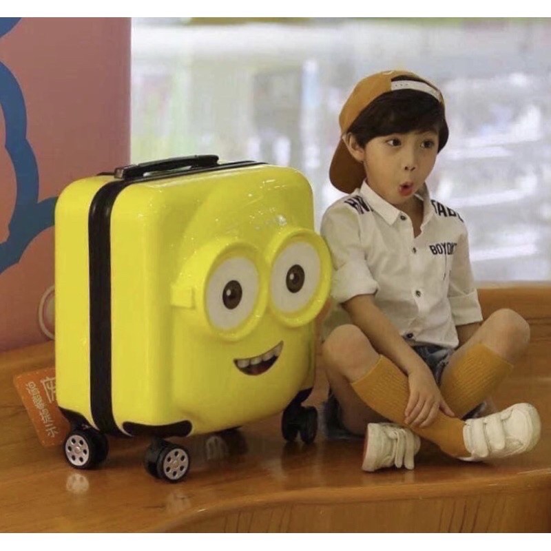 Hàng Nhập Khẩu_Vali Kéo cho bé minion  3 cảm xúc dễ thương cho bé giá rẻ nhất shopee ( HÀNG CÓ SẴN)