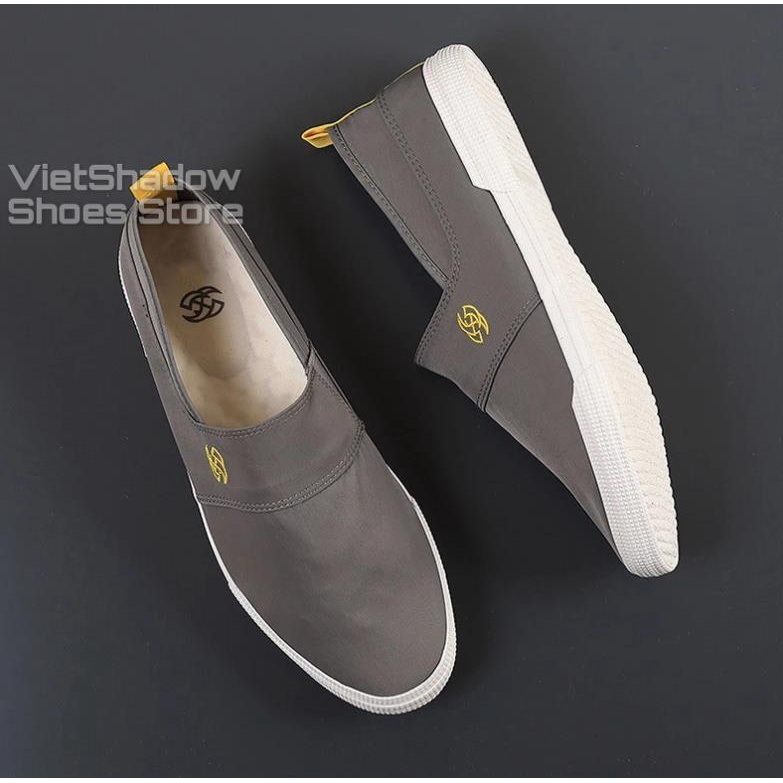 Slip on nam - Giày lười vải nam cao cấp thương hiệu Shanbu - Chất liệu vải gió chống thấm, đế cao su - Mã 21020 ZYM