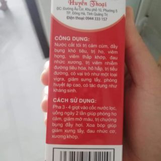 NƯỚC CẤT TỎI NGUYÊN CHẤT