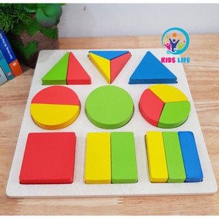Đồ chơi giáo dục _ Bảng Hình Học Montessori - Giáo Cụ Dạy Học