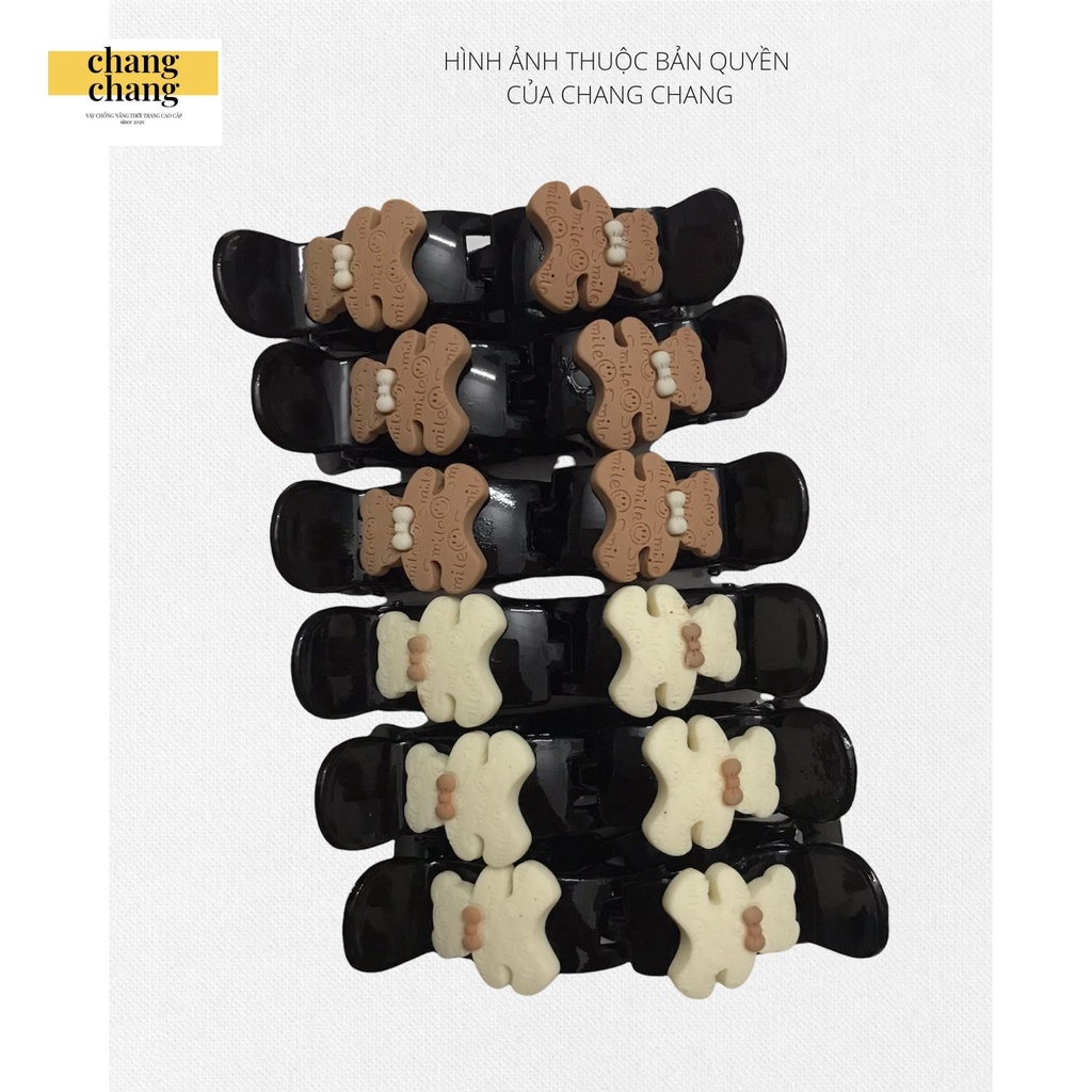 Kẹp Càng Cua Hình Trái Cây 3D Cao Cấp 2 lớp Không Gãy