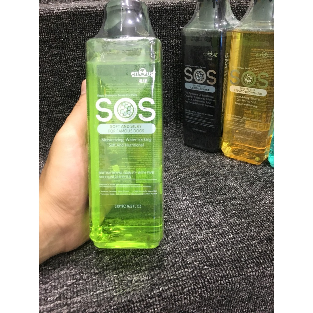 SỮA TẮM SOS MẪU MỚI CHO CHÓ VÀ MÈO 530ML