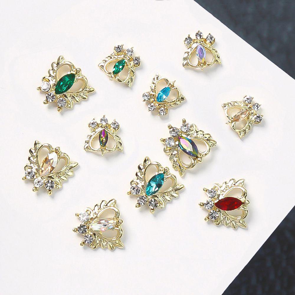 Móng Tay Giả Phong Cách Nhật Bản|Phụ Kiện Trang Trí Móng Tay Hình Trái Tim 3D Thời Trang Hàn Quốc Cho Nữ