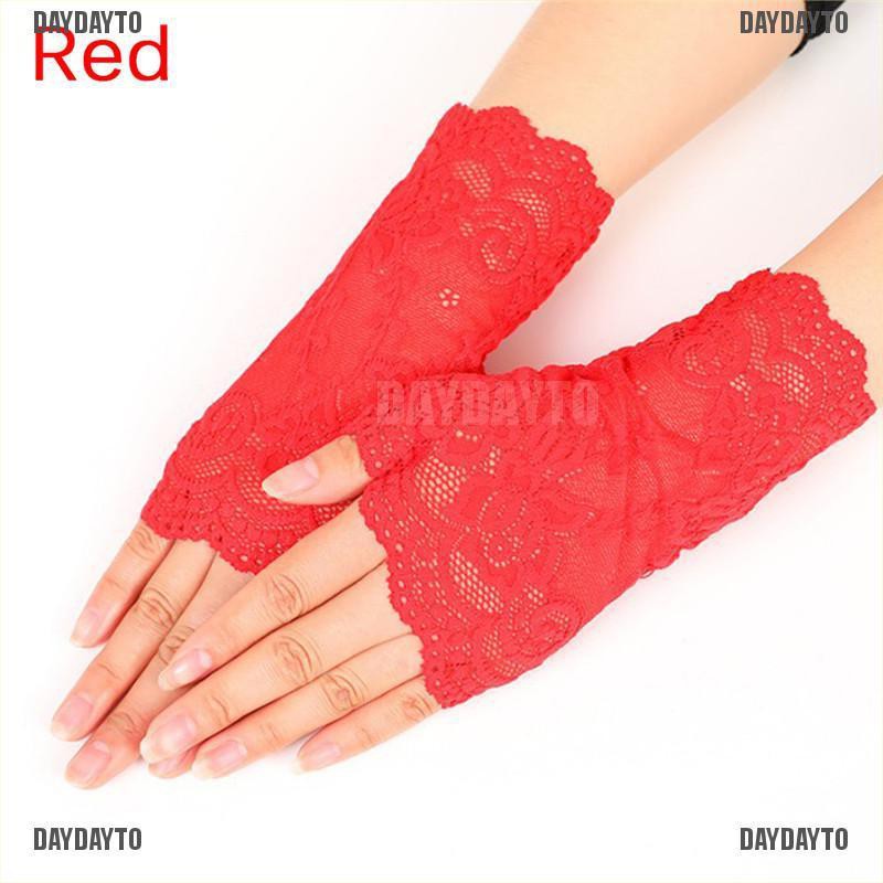 Găng Tay Ren Hở Ngón Thời Trang Dạ Tiệc Cho Nữ