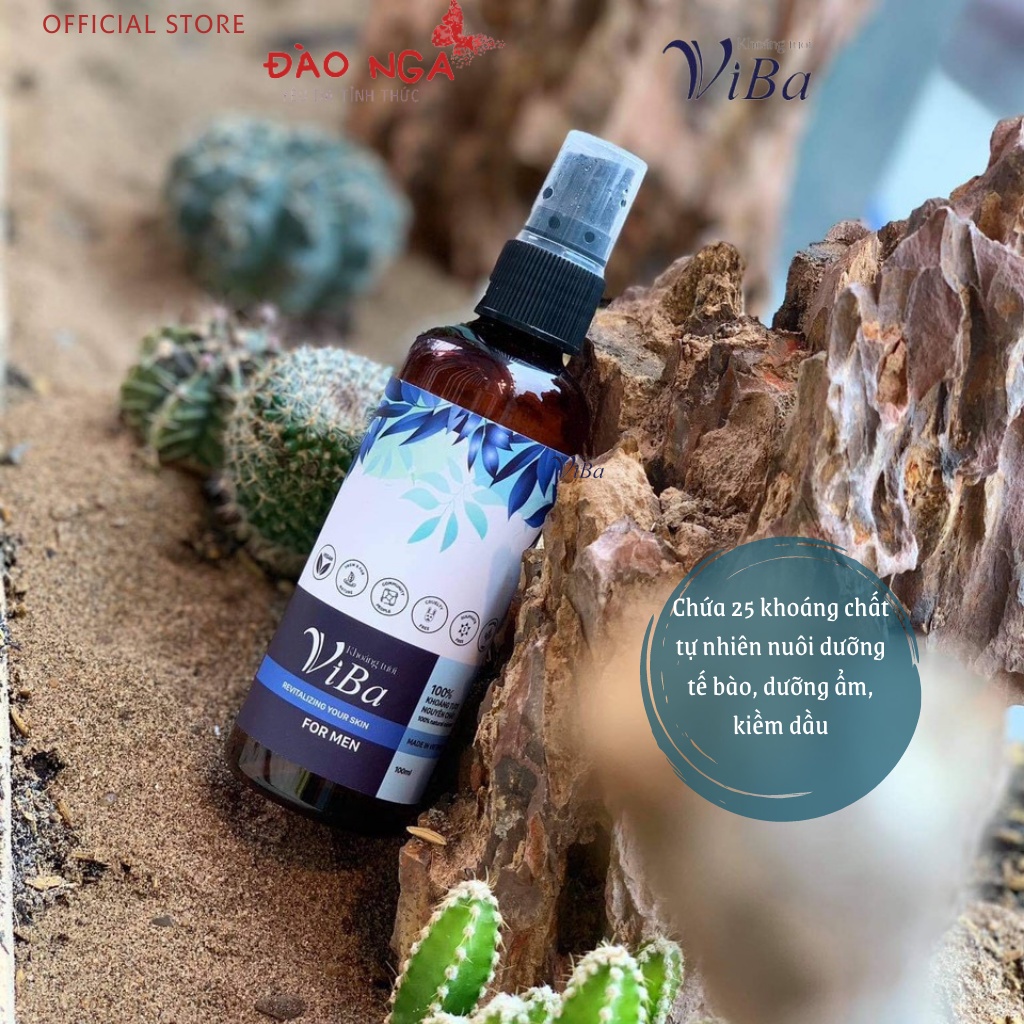 XỊT KHOÁNG VIBA CHO NAM - Dưỡng da cấp ẩm, cân bằng PH, kiềm dầu, phục hồi tổn thương da - Đào Nga | BigBuy360 - bigbuy360.vn