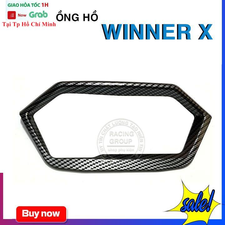 Ốp Viền Đồng Hồ Winner X Màu Carbon Có Sẵn Băng Keo 3M Về Chỉ Dán