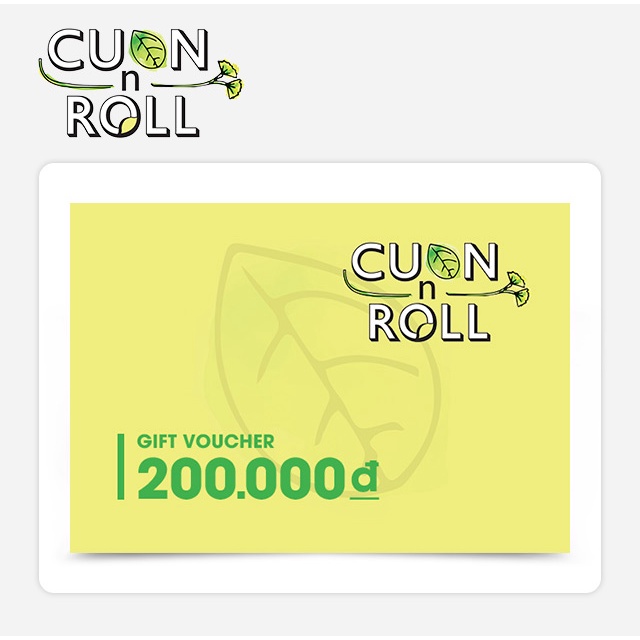 Hà Nội [Voucher] Phiếu quà tặng Cuốn N Roll 200k