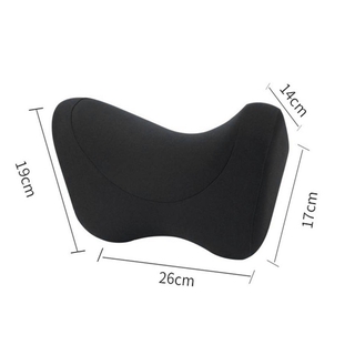 Car Headrest Neck Pillow Sleeping Rest Memory Cotton(Black)