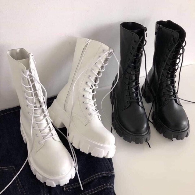 [ORDER] Boots nâng đế 5cm thân boots dài 20cm | Có hai màu Trắng/Đen | BigBuy360 - bigbuy360.vn