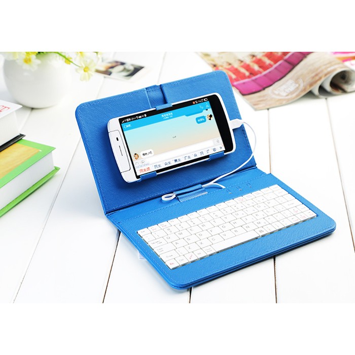 Bao Da Kèm Bàn Phím Cho Smartphone Android loại 1