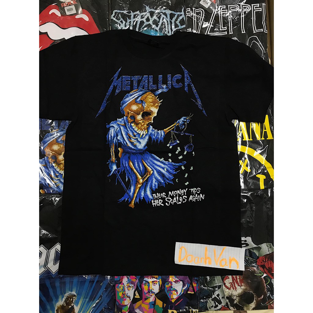 ⚡️[FREESHIP] - Áo rock band tee Metallica size M,L,XL cao cấp full tag túi