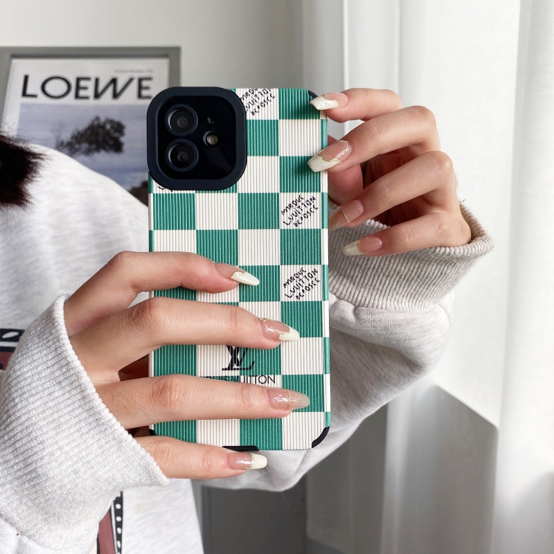 Ốp điện thoại họa tiết caro thích hợp cho iPhone 13 12 11 Pro Max Mini XS XR X 8 7 6 6S Plus + SE 2020