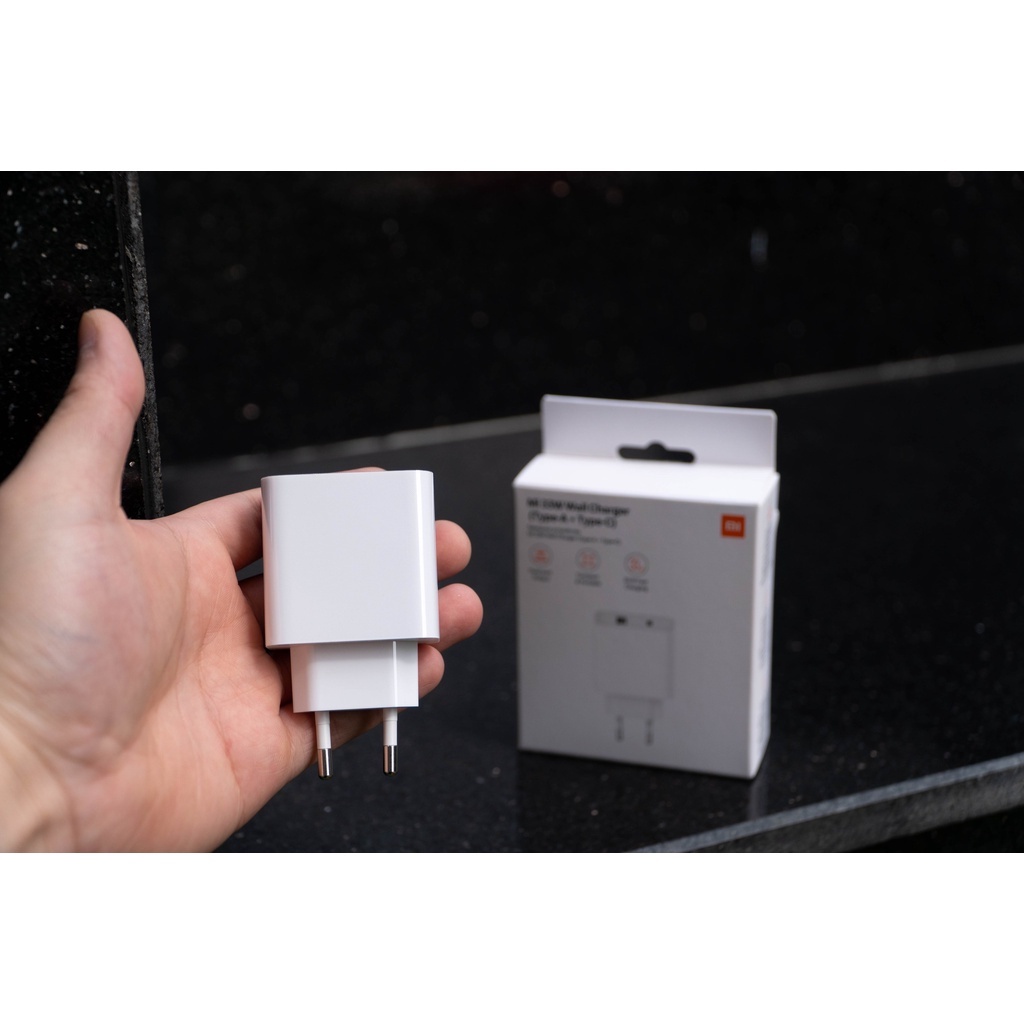Củ sạc nhanh Xiaomi Mi 33W AD332EU Quốc Tế Wall Charger 2 cổng Type-A Type-C chính hãng  - Minh Tín Shop