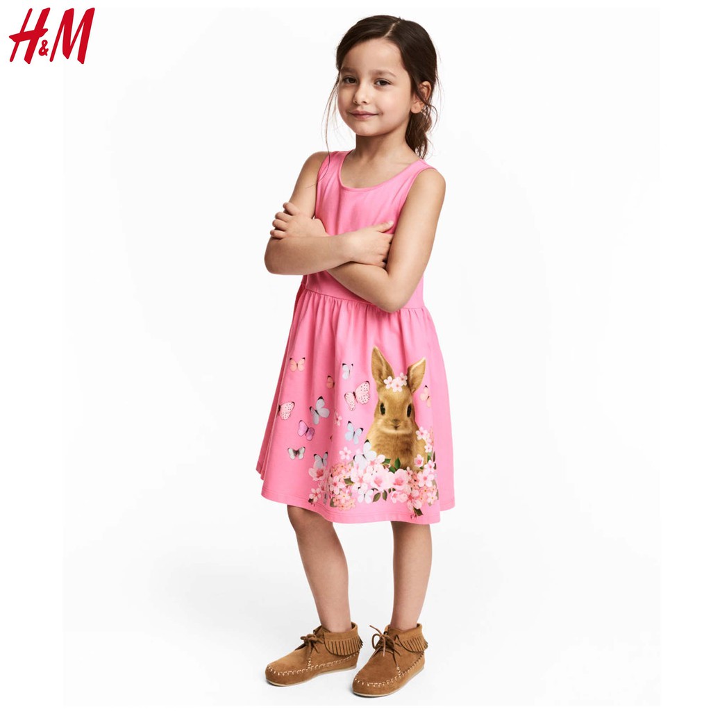Đầm thun bé gái HM xuất xịn