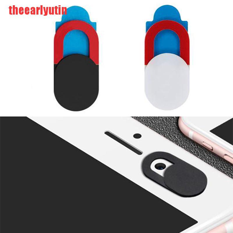 UTIN 5PCS WebCam Plastic Shutter Privacy Slider Camera Cover Sticker for Laptop Phone