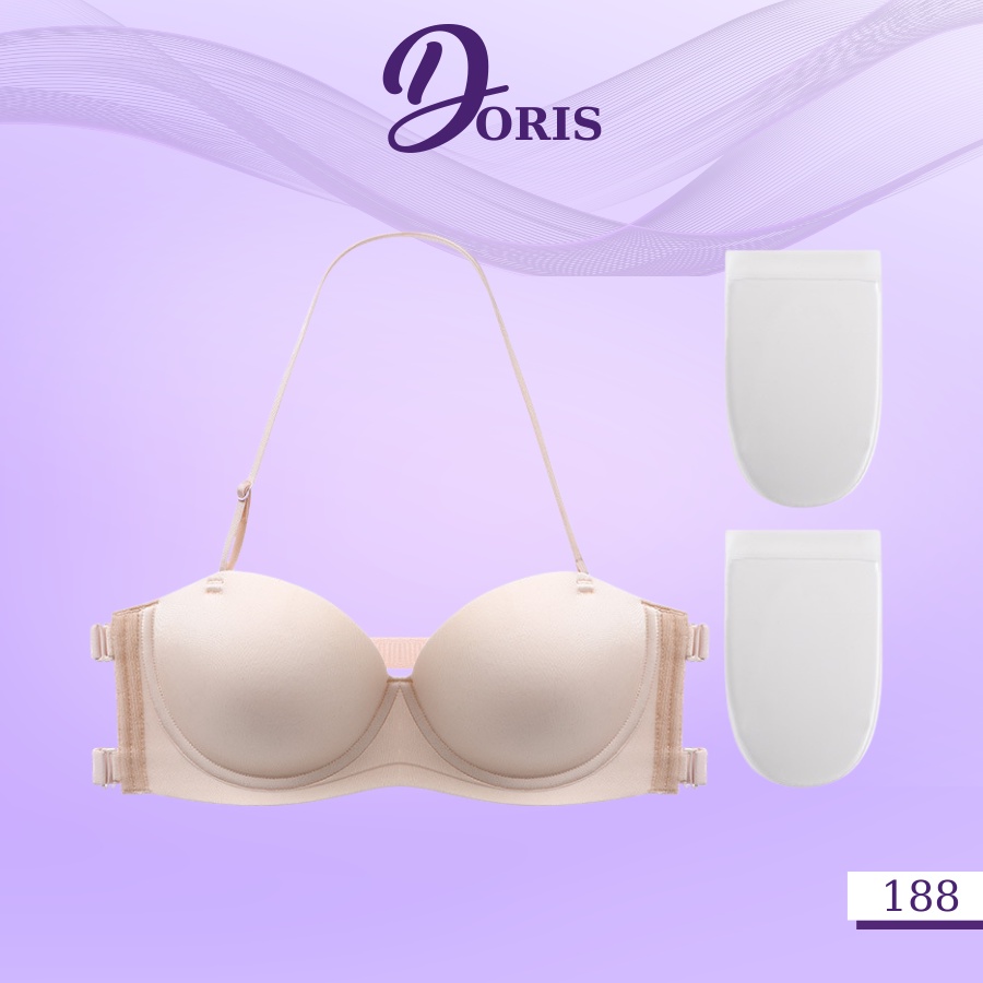 Áo ngực su đúc không dây nâng ngực tạo khe kiểu hở lưng quyến rũ DORIS - 188