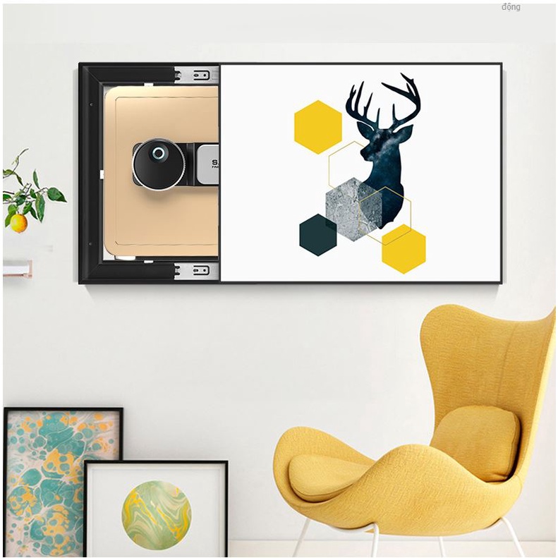 Két Sắt Mini Cao Cấp Khóa Vân Tay Khóa Số SAFE, Cảnh Báo An Toàn Chống Cháy Nổ, Dùng Cho Gia Đình, Khách Sạn, Nhà Hàng